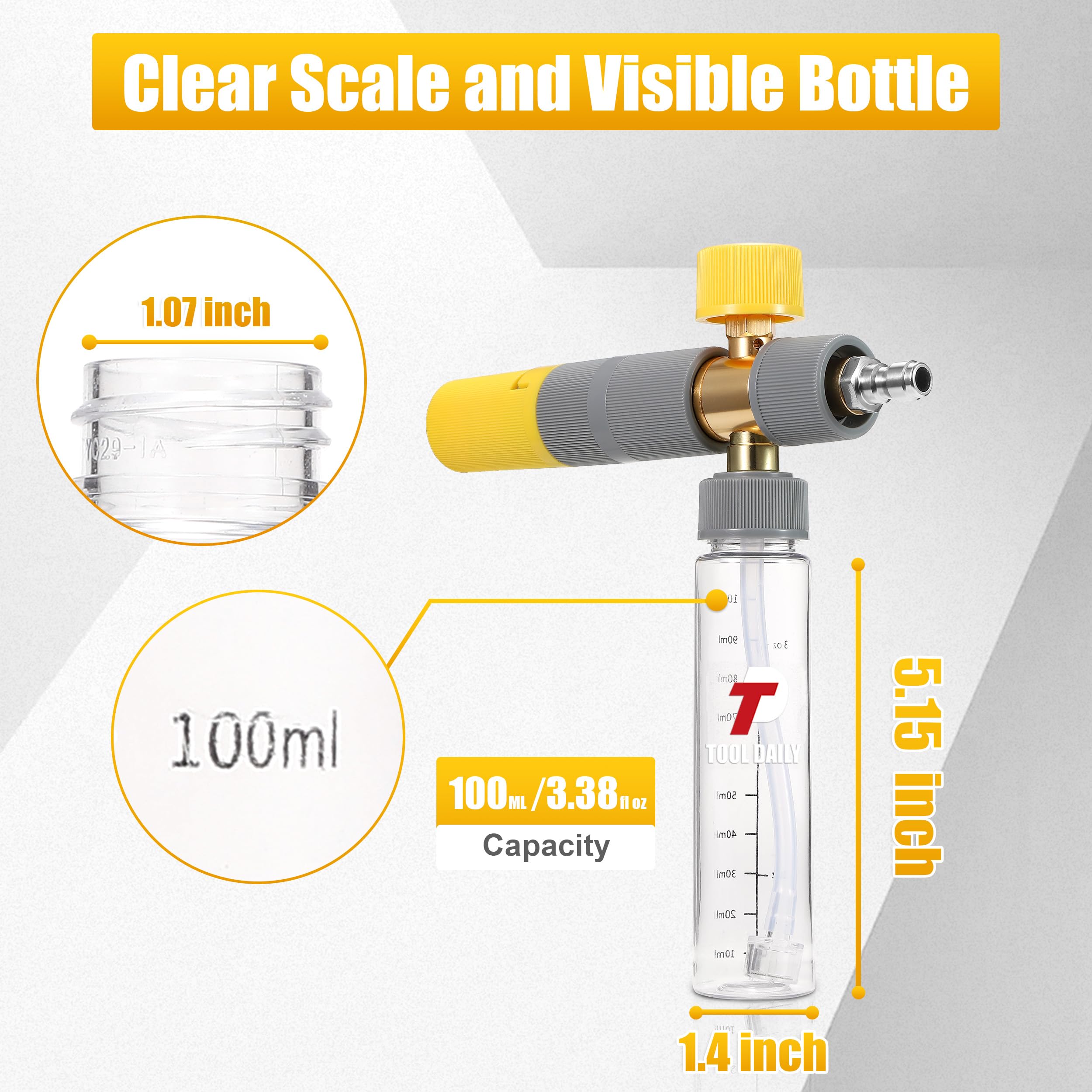 Tool Daily foam cannon dual quick-connect demonstrates easy setup