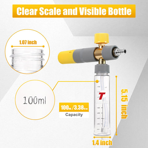 Tool Daily foam cannon dual quick-connect demonstrates easy setup