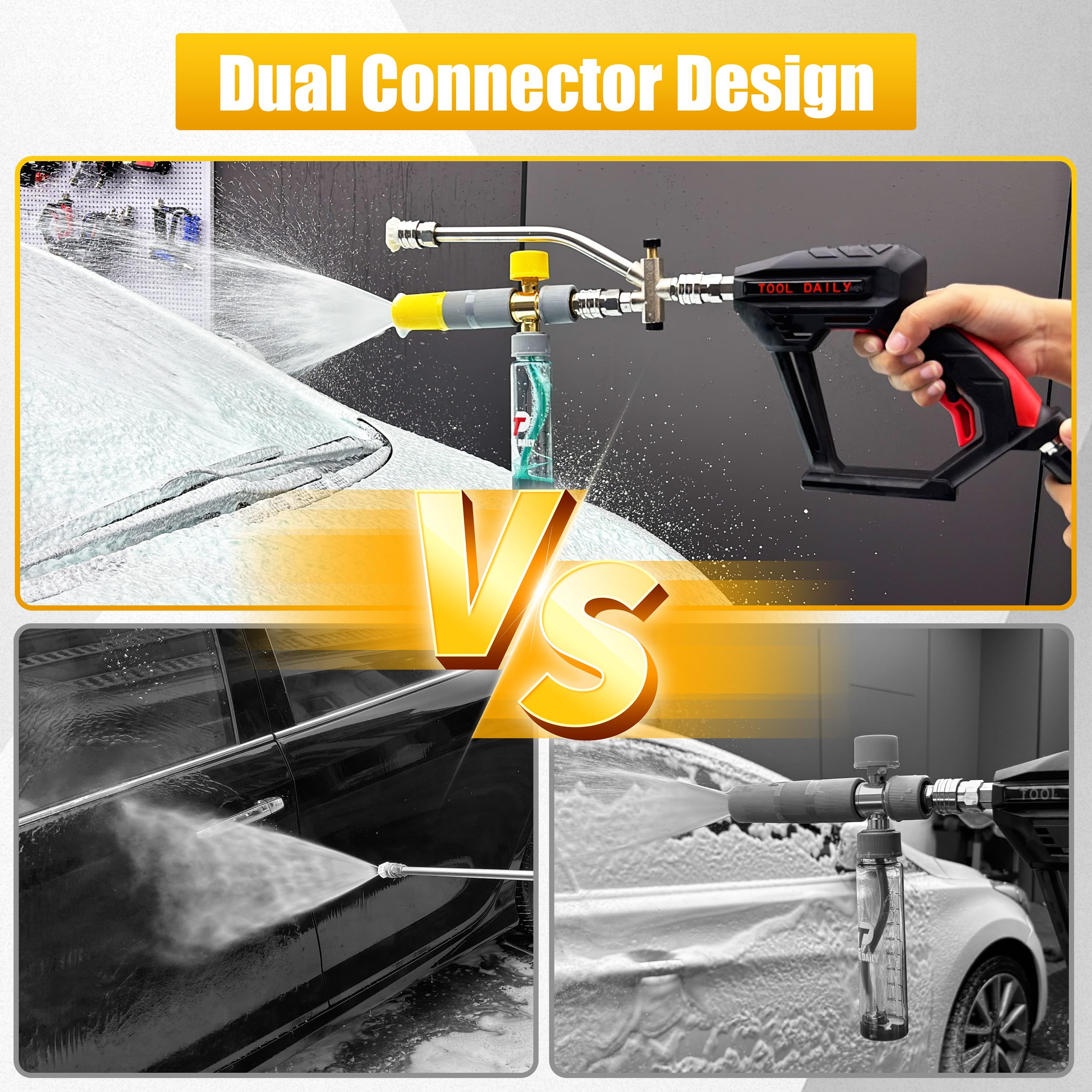 Tool Daily foam cannon lightweight design for one-handed use
