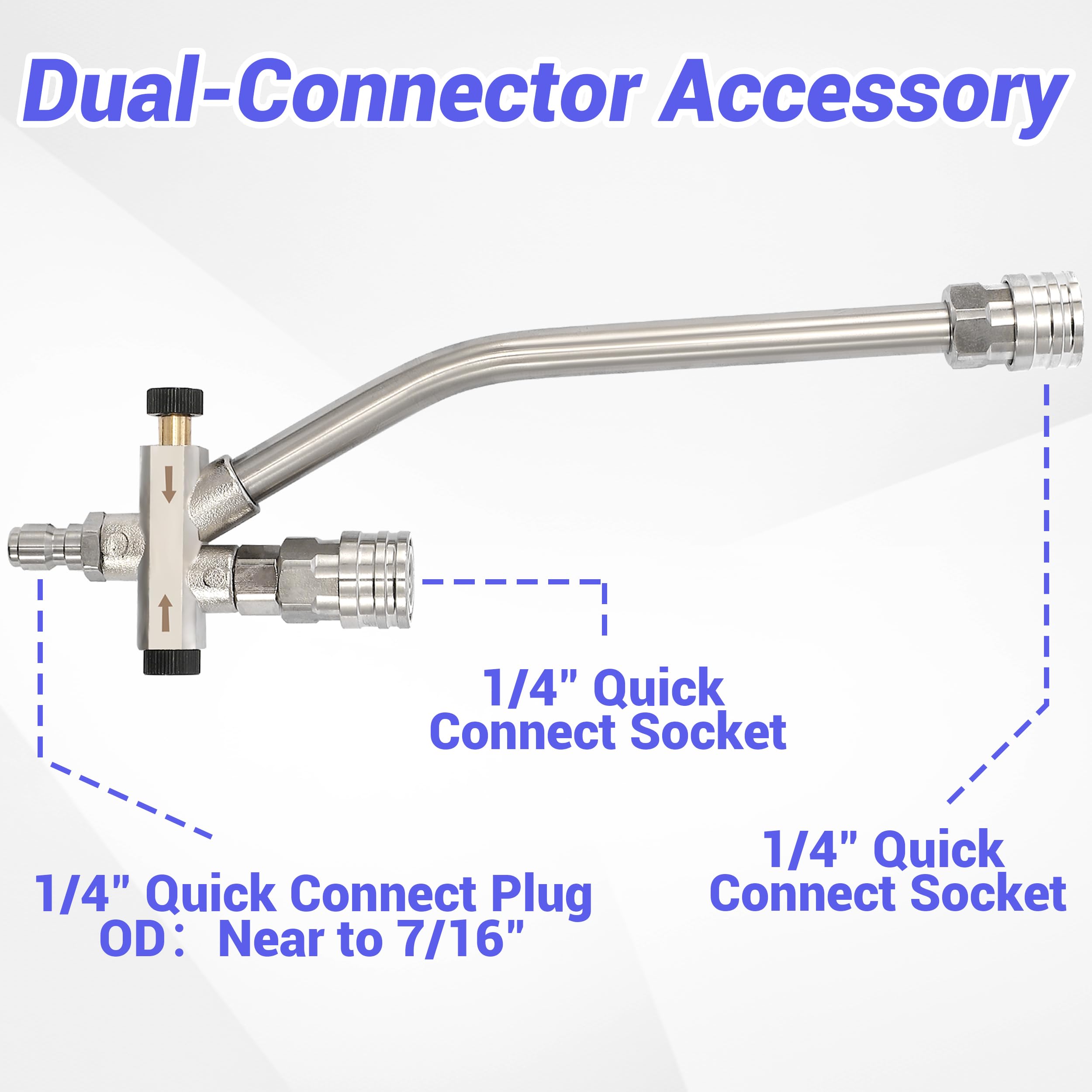 Tool Daily foam cannon with 1/4 inch quick connect for fast setup
