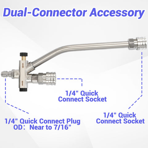 Tool Daily foam cannon with 1/4 inch quick connect for fast setup