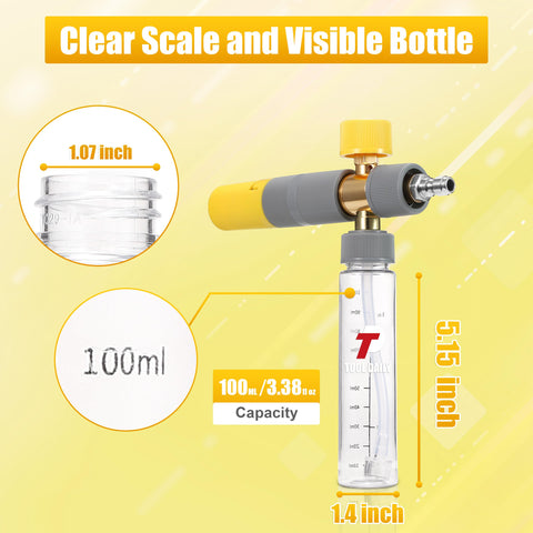 Tool Daily foam cannon 1/4 inch quick-connect for easy attachment