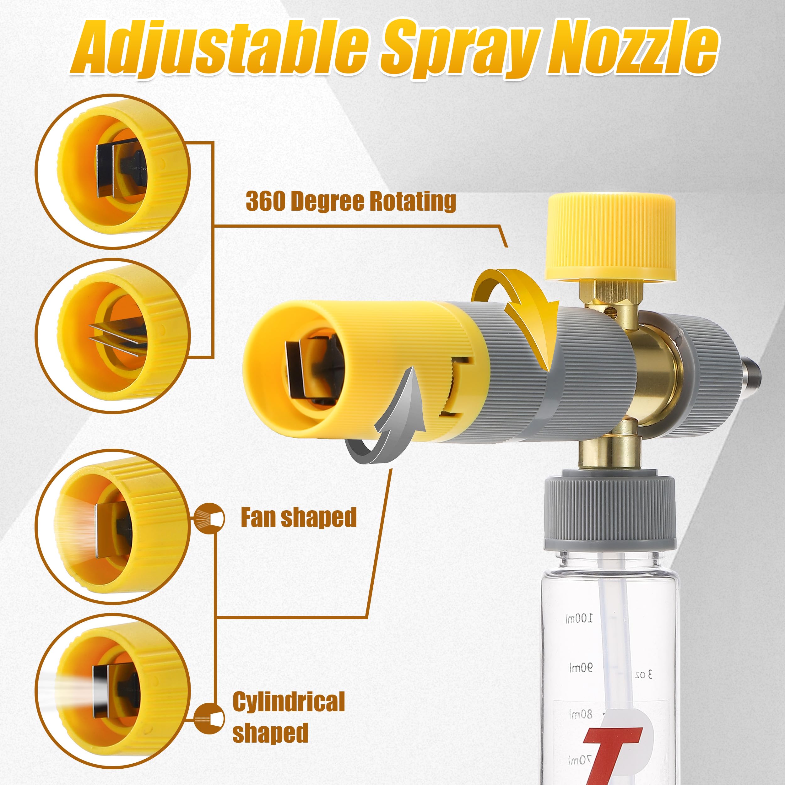 Tool Daily foam cannon switching valve enables fast mode changes