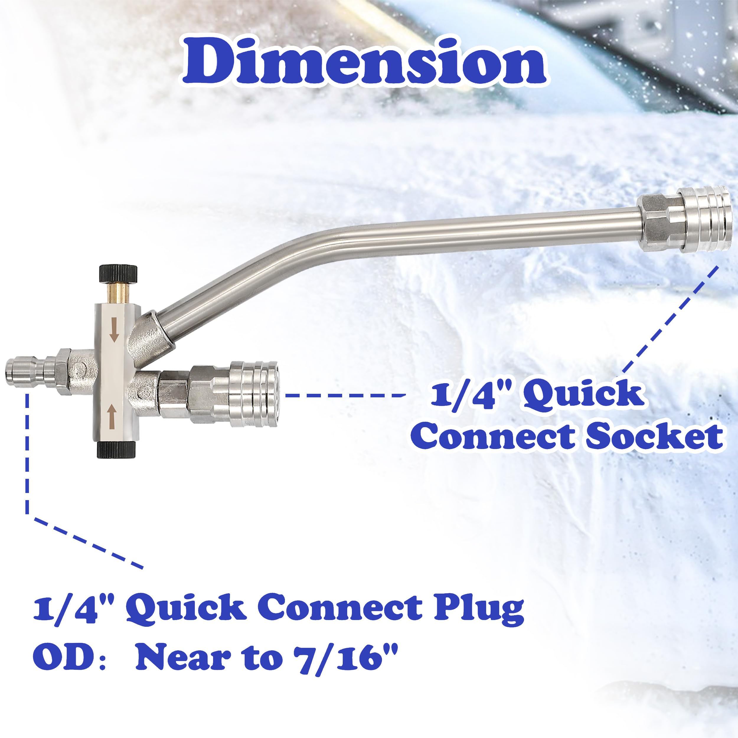 Tool Daily foam cannon withstands high psi range for versatile use