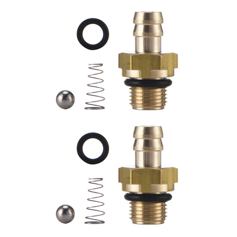 Tool Daily injector set brass barbs for secure hose connections and durable performance.