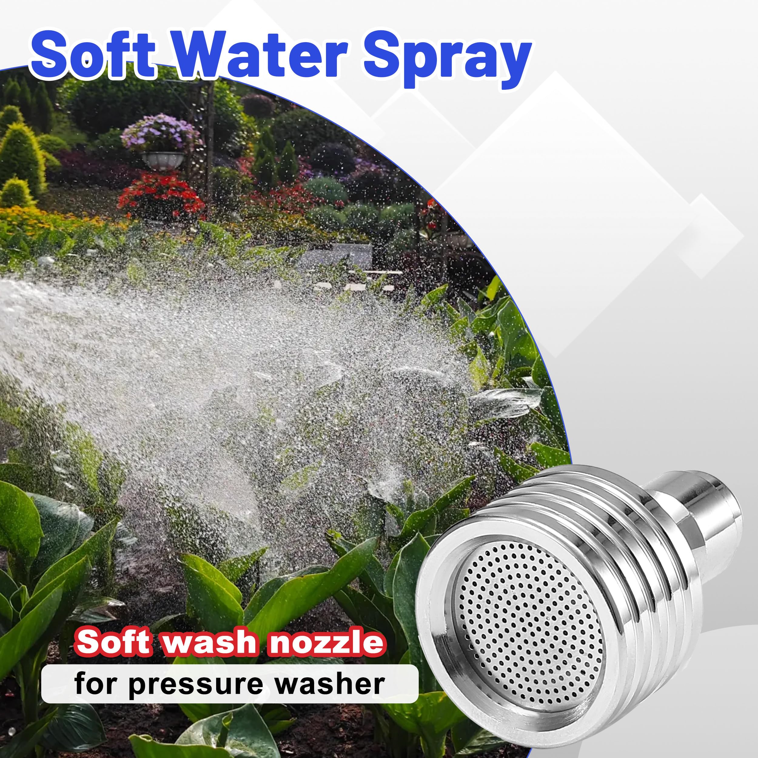 Tool Daily low-pressure spray nozzle minimizes surface damage risk