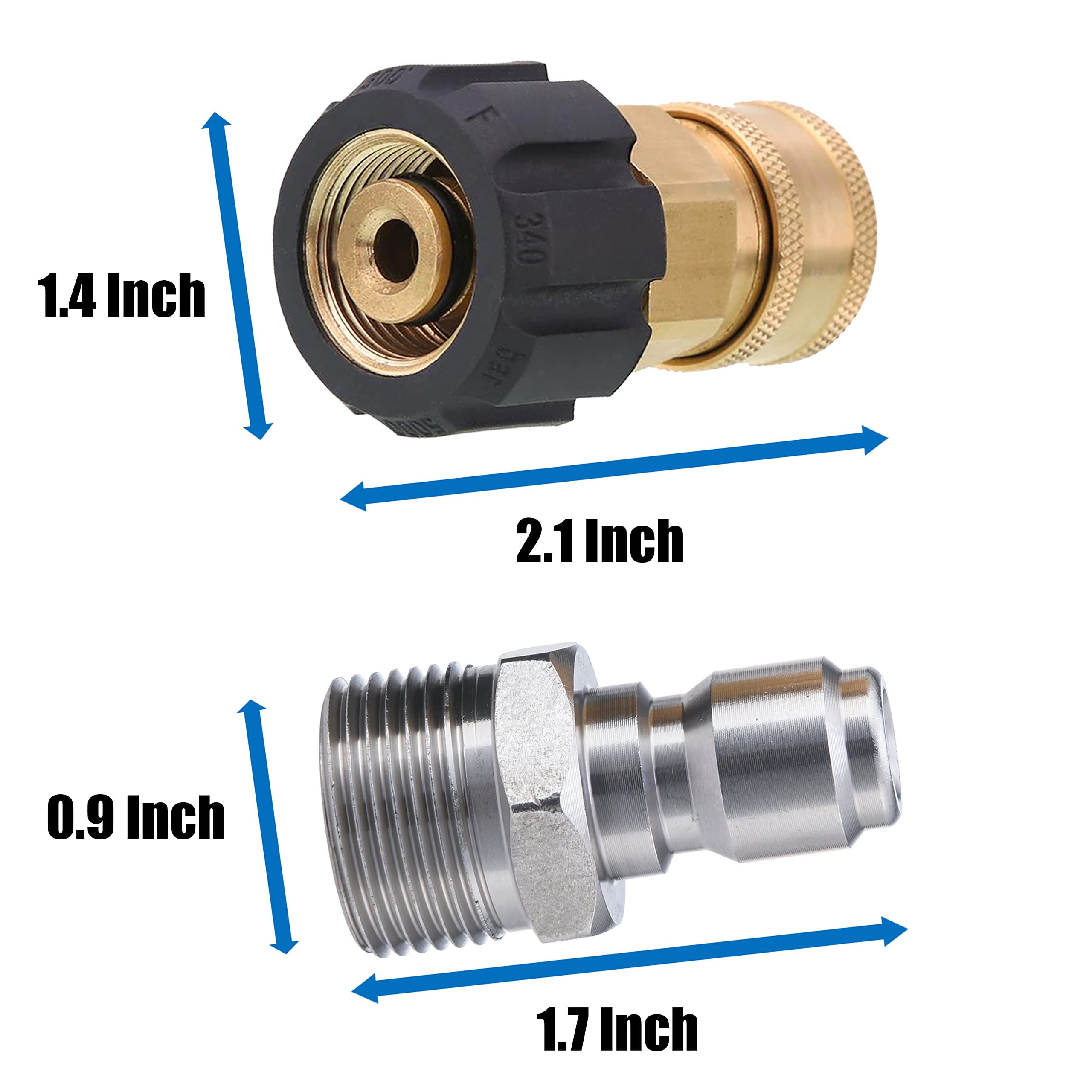 Tool Daily M22 14mm male to 3/8 quick connect supports universal compatibility.