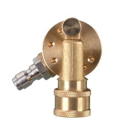 Tool Daily pivoting coupler closeup highlighting 240-degree flexibility for tight cleaning angles.
