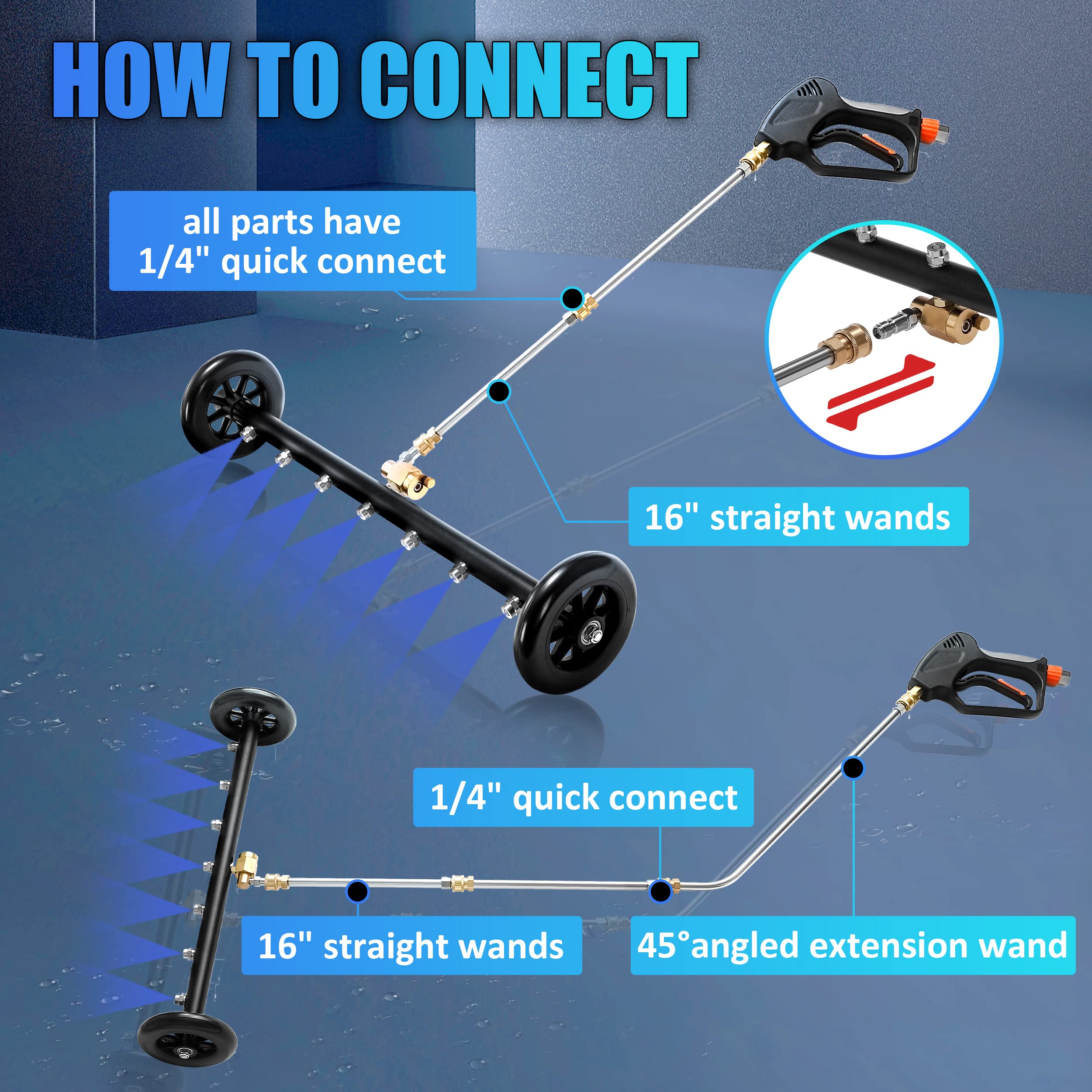 Tool Daily pivoting coupler lock enables quick angle adjustment and secure use.