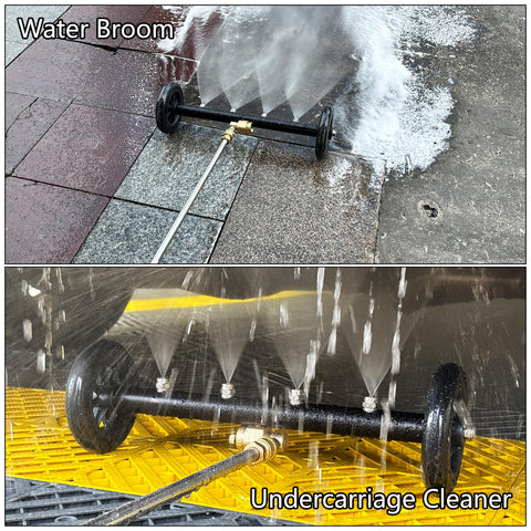 Tool Daily pivoting coupler undercarriage cleaner enables quick mode switching for efficiency