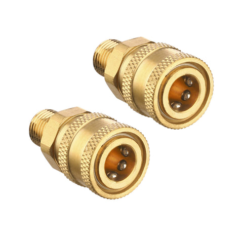 Tool Daily pressure washer coupler with quick-connect 1/4 in NPT socket for fast tool changes.