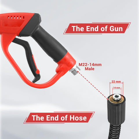 Tool Daily compact 9-inch pressure washer gun for tight spaces.