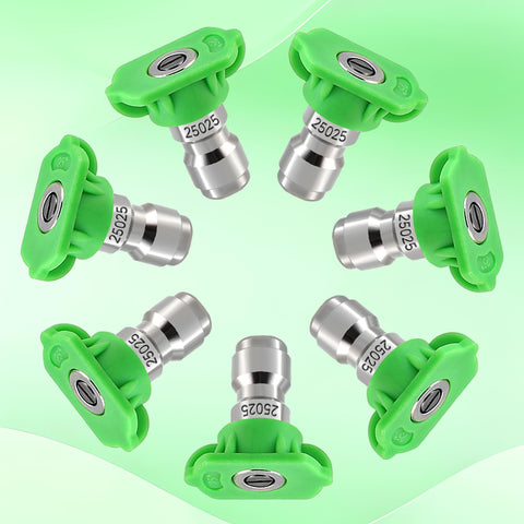 Tool Daily pressure washer nozzle set delivers targeted high-pressure streams.