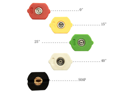 Tool Daily 25-degree green nozzle provides versatile angle for facades and driveways.