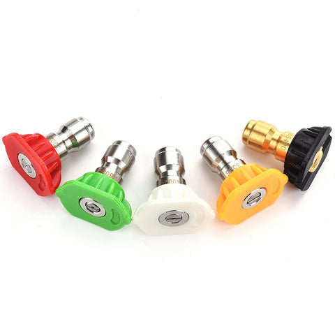 Tool Daily 0-degree red nozzle delivers focused cleaning for stubborn spots.