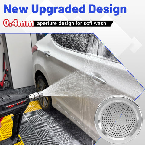 Tool Daily pressure washer nozzle soft wash 0.4 mm holes for safe car washing