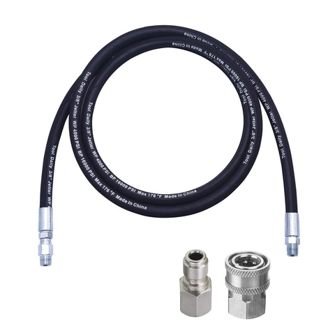 Tool Daily pressure washer whip hose 8ft with swivel end for easy reel connections