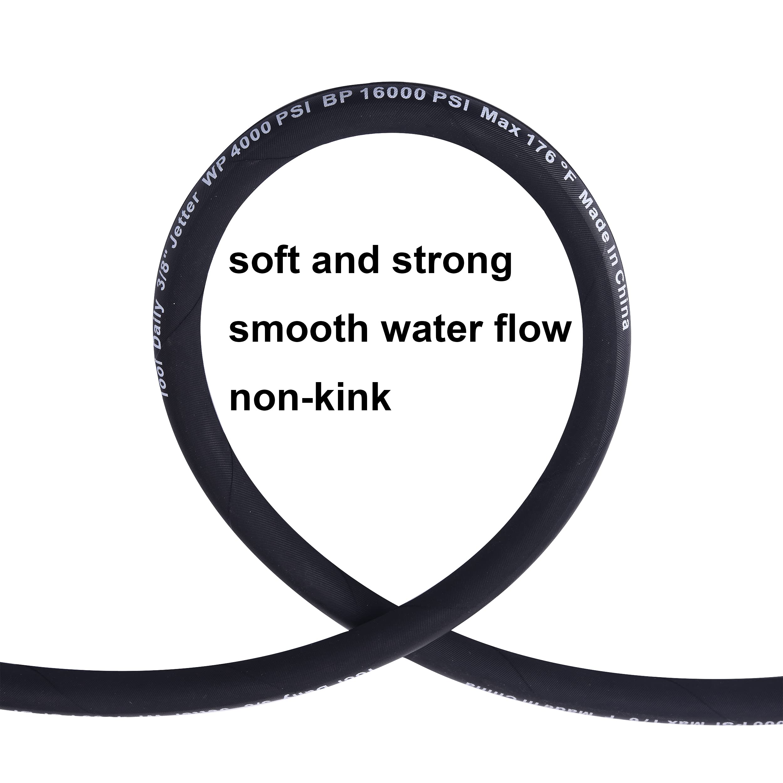 Tool Daily jumper hose connects pump to reel neatly during operation