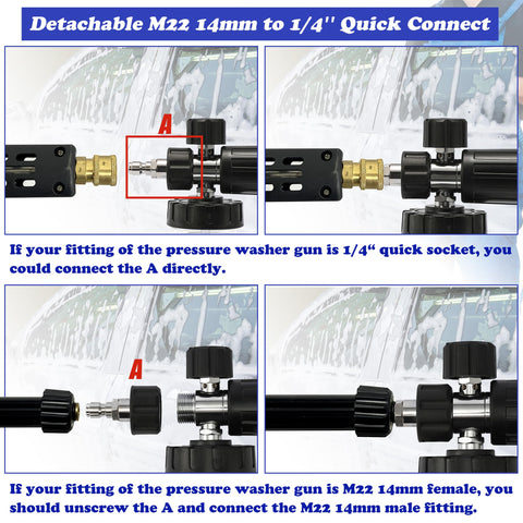 Tool Daily 1/4-inch quick-connect fitting for fast, secure attachment