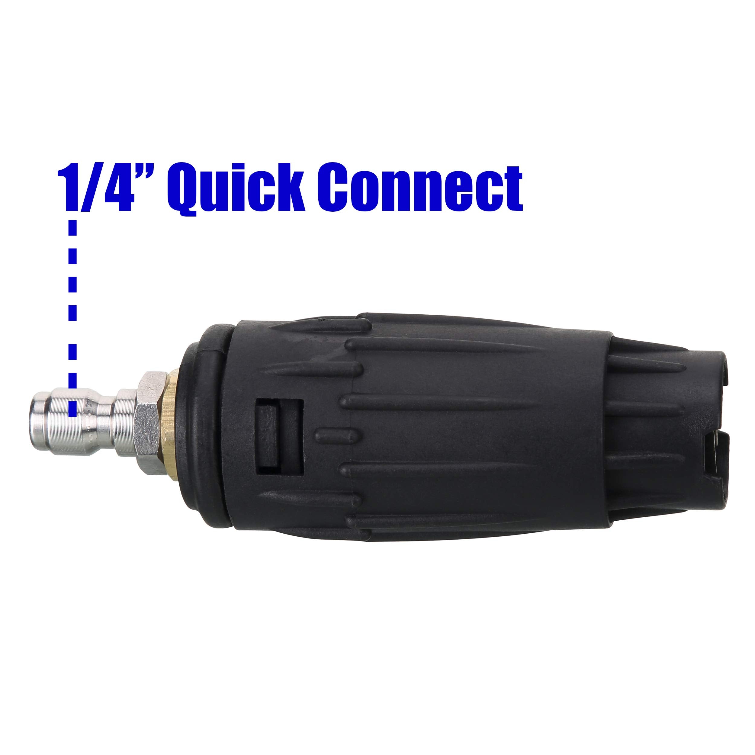 Tool Daily quick-connect 1/4 inch plug enables fast attachment to compatible wands.