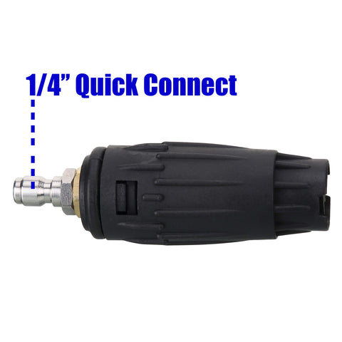 Tool Daily quick-connect 1/4 inch plug enables fast attachment to compatible wands.