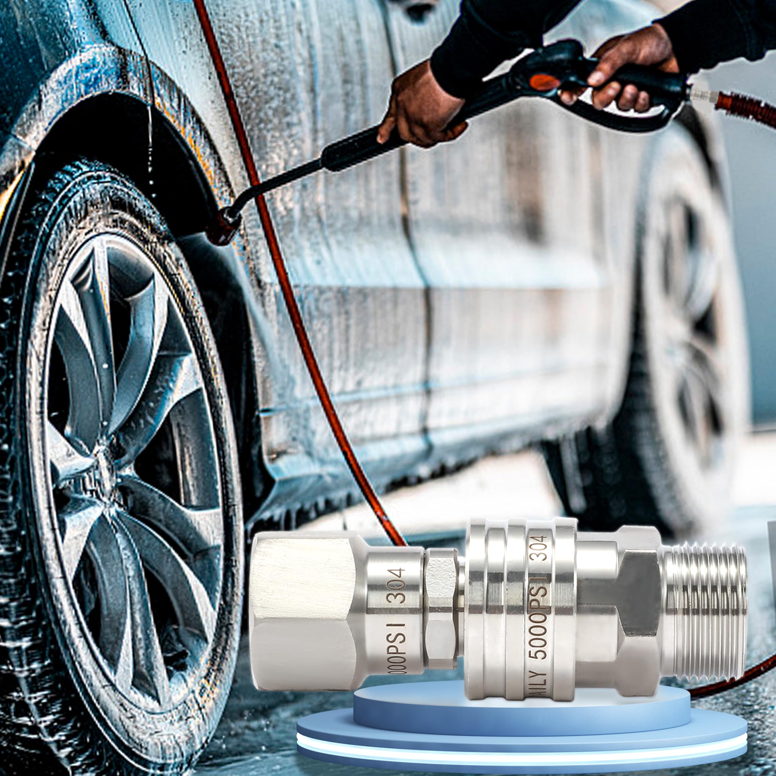 Tool Daily quick disconnect swivel kit pictured assembled for fast, tool-free changes.