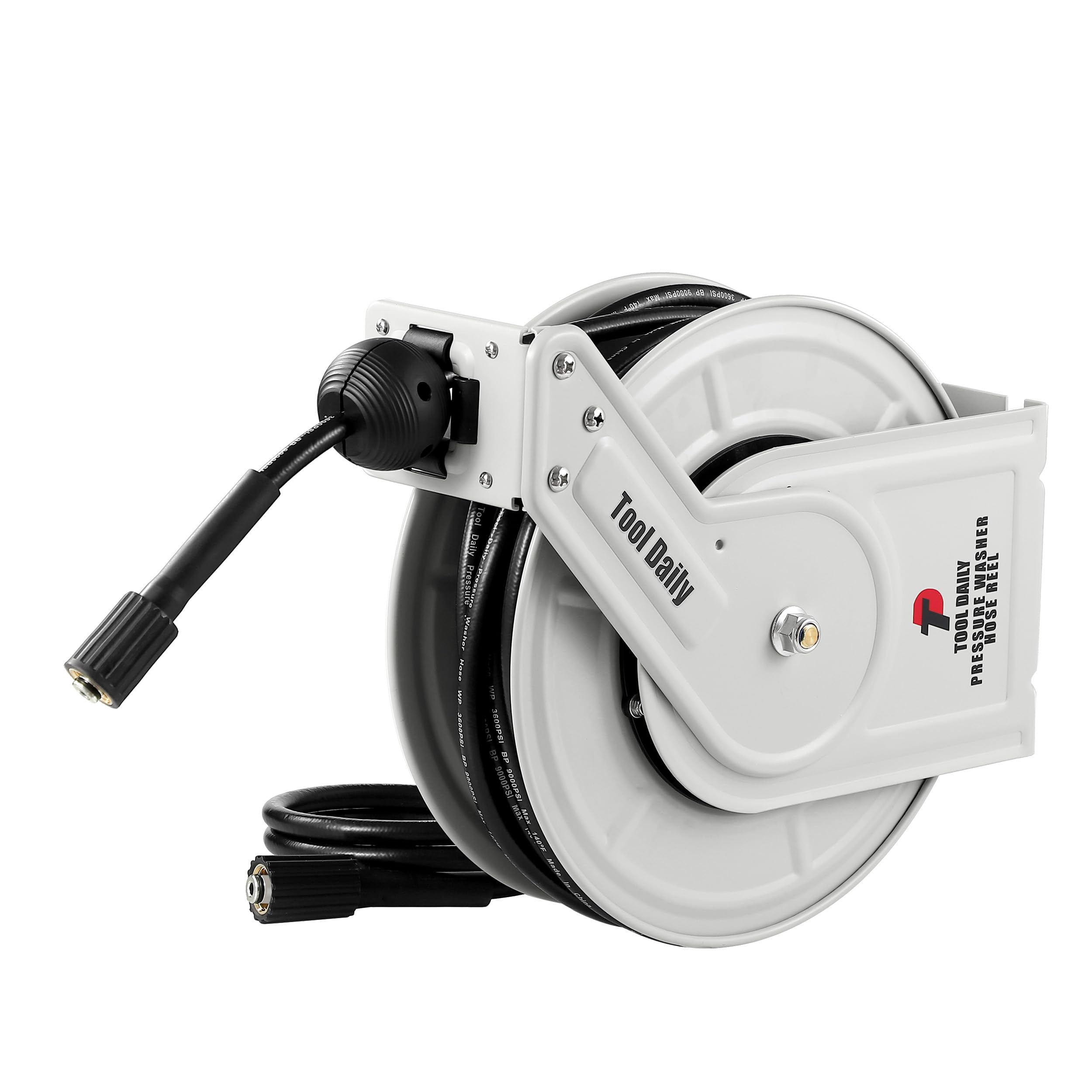 Tool Daily retractable hose reel 60 ft for efficient, tangle-free cleaning.