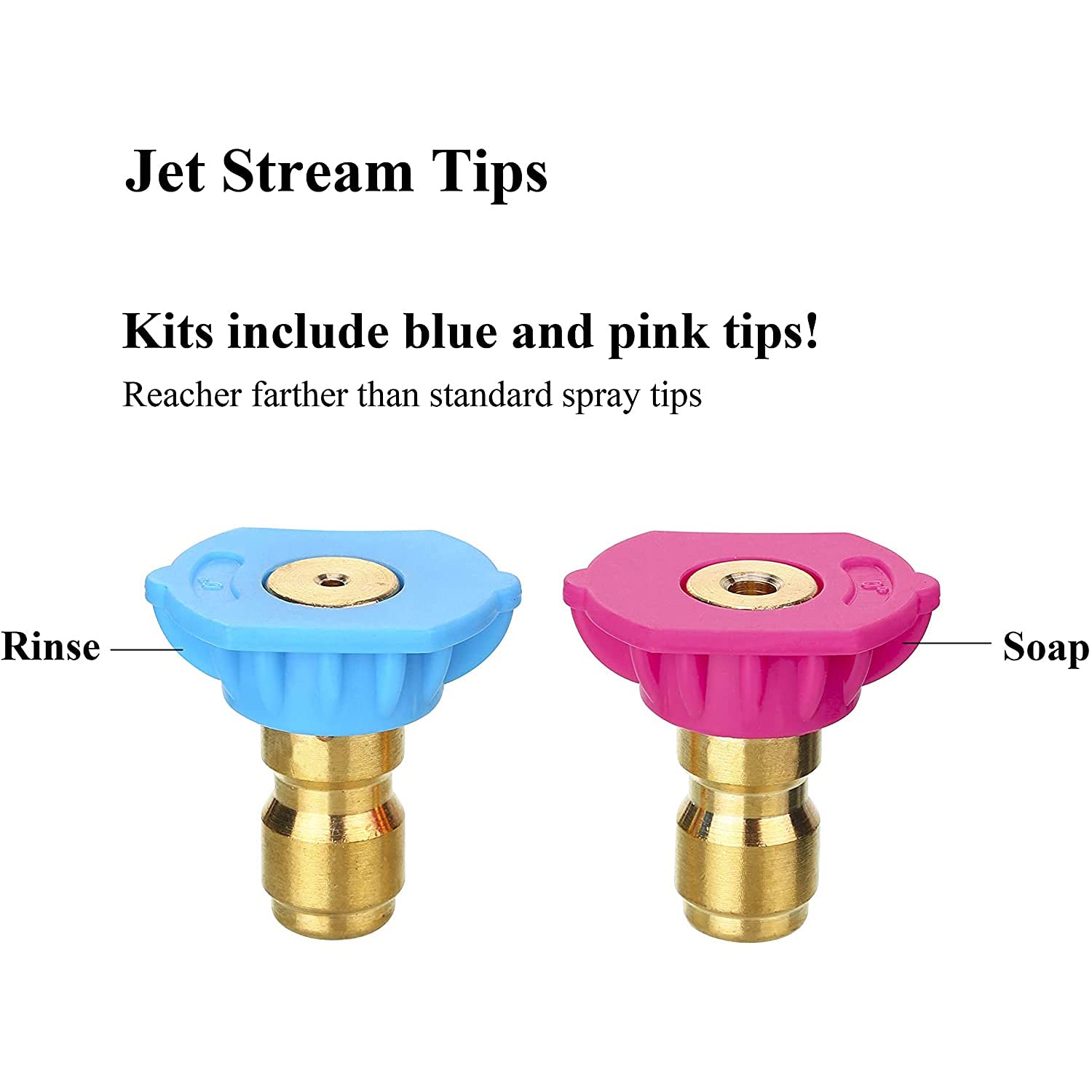 Tool Daily Rinse and Soap Nozzle Tips for efficient washing and soap application.