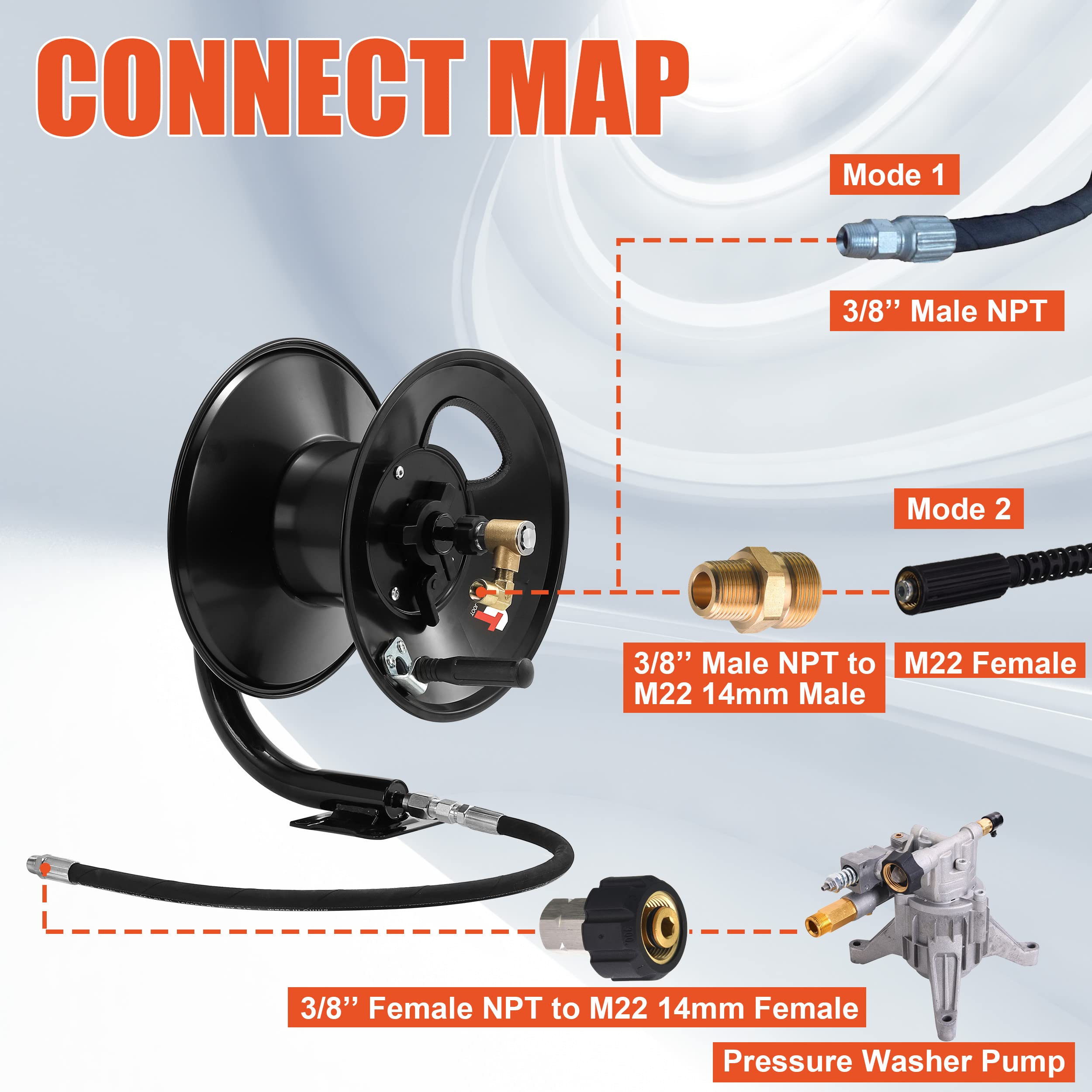 Tool Daily compact reel with round handle for simple storage and transport.
