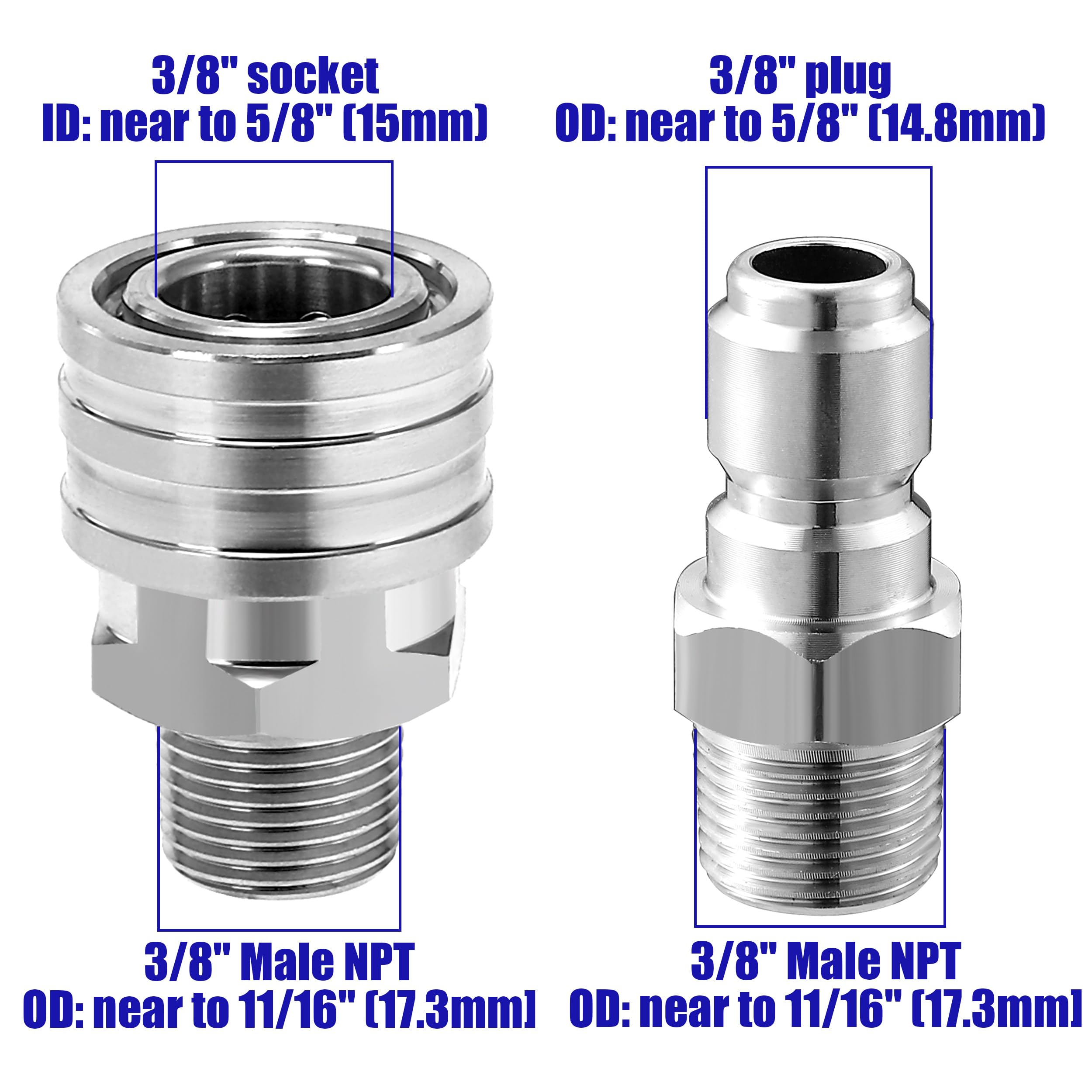Tool Daily stainless steel adapter offers rustproof durability for long-lasting performance.