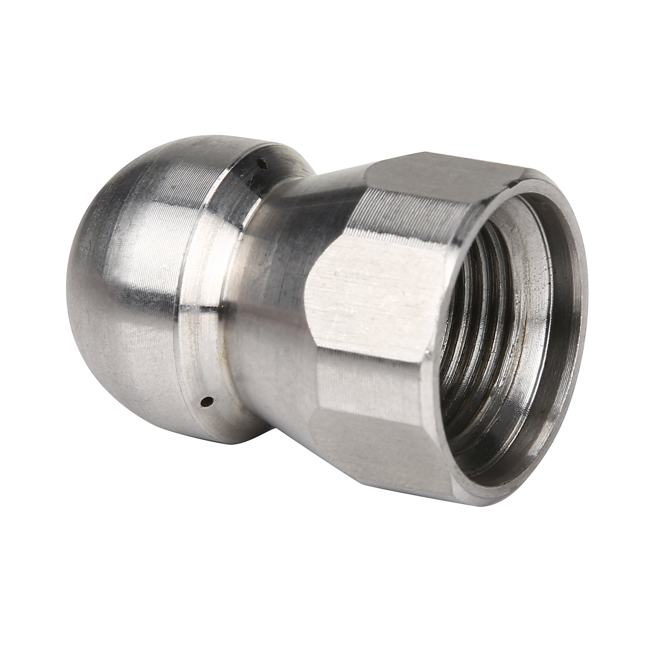 Tool Daily nozzle tip detail highlighting the laser-cut front jet