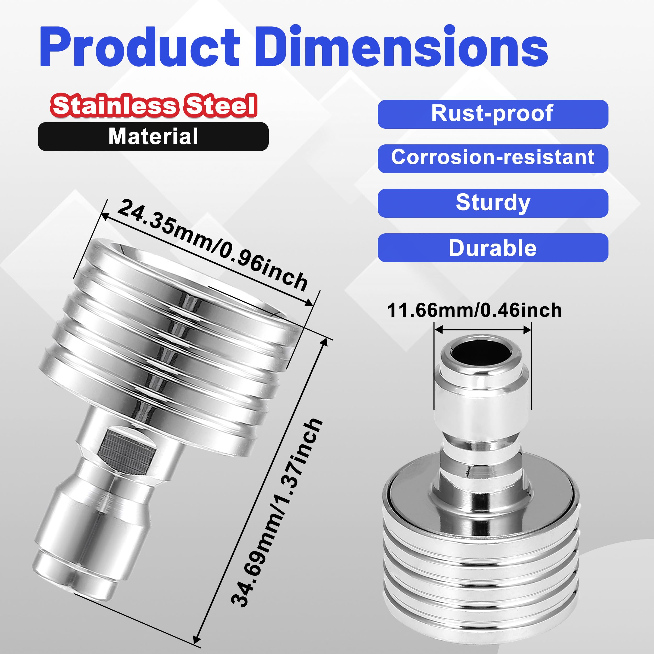 Tool Daily stainless steel nozzle built to resist rust during frequent use