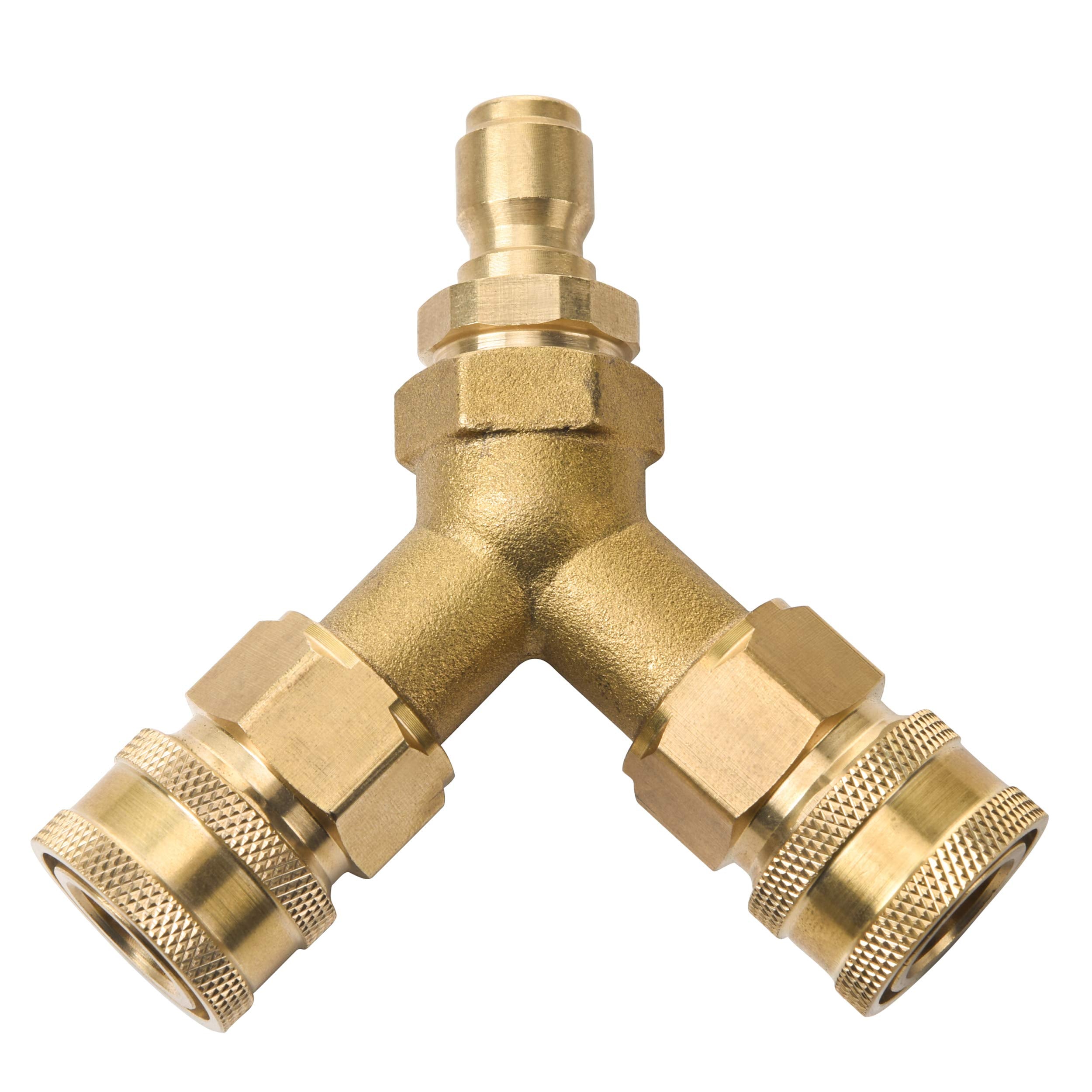 Tool Daily two-gun tee coupler enabling dual-pressure washer operation for faster projects