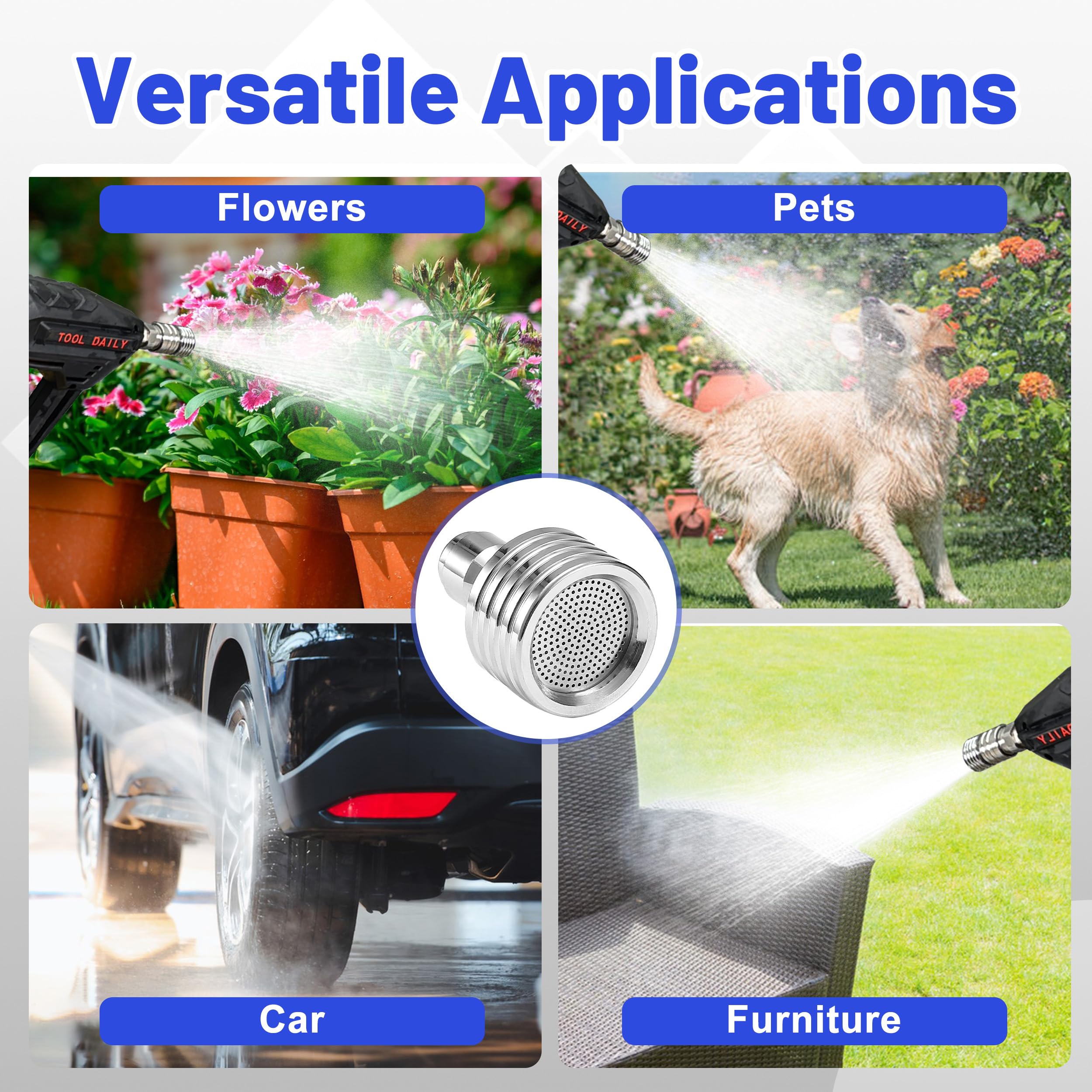 Tool Daily watering nozzle ideal for garden plants with gentle spray