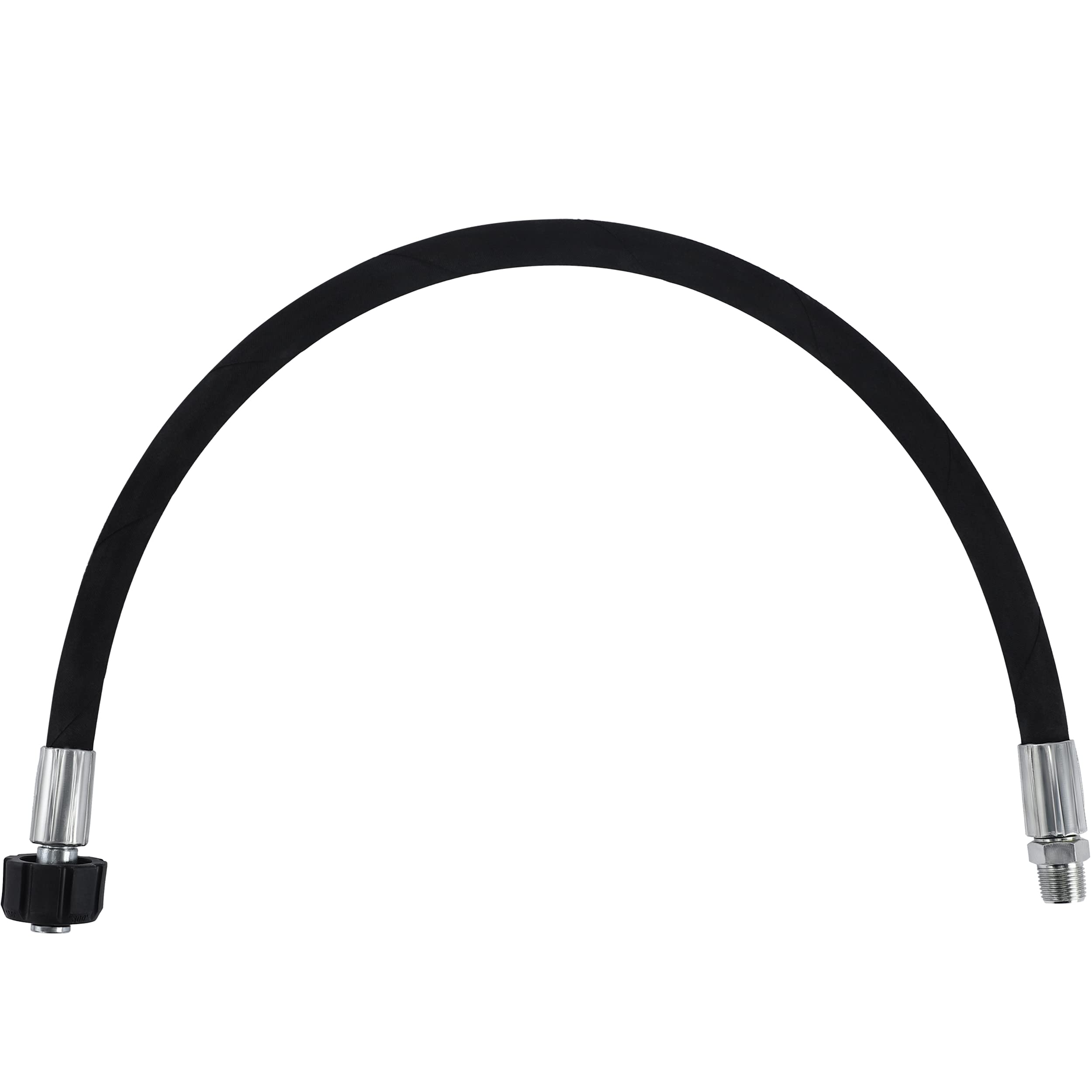 Tool Daily whip hose with swivel for easy reel connections.