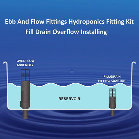Toolazy Ebb and Flow outlet extension 1 adjusts water height