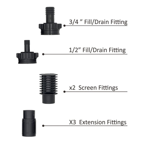 Toolazy Ebb and Flow second screen fitting prevents clogs