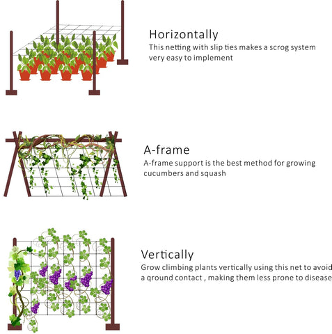 Toolazy trellis netting rolled for storage, mess-free and ready to cut.