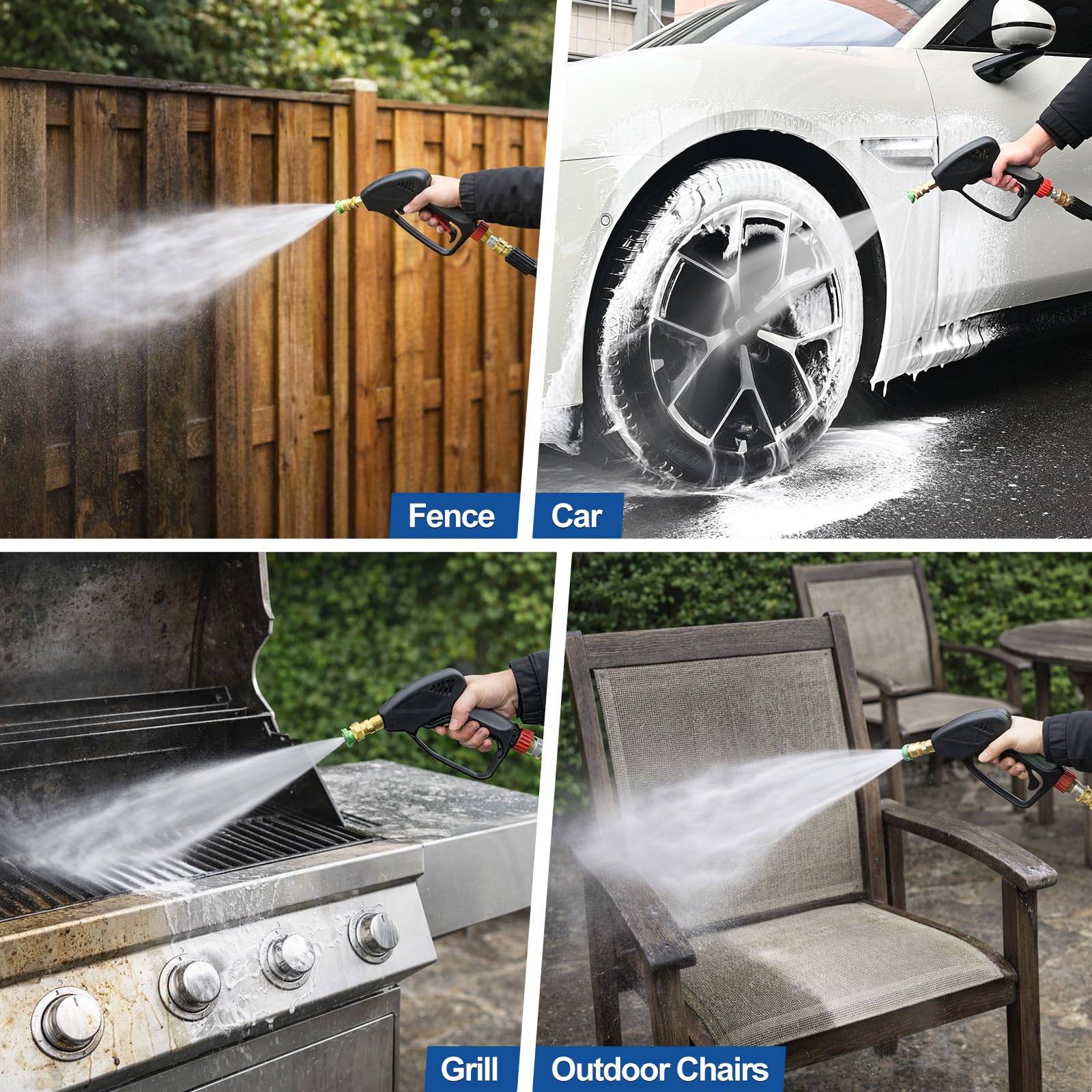 Designed for high-pressure residential and commercial washing tasks