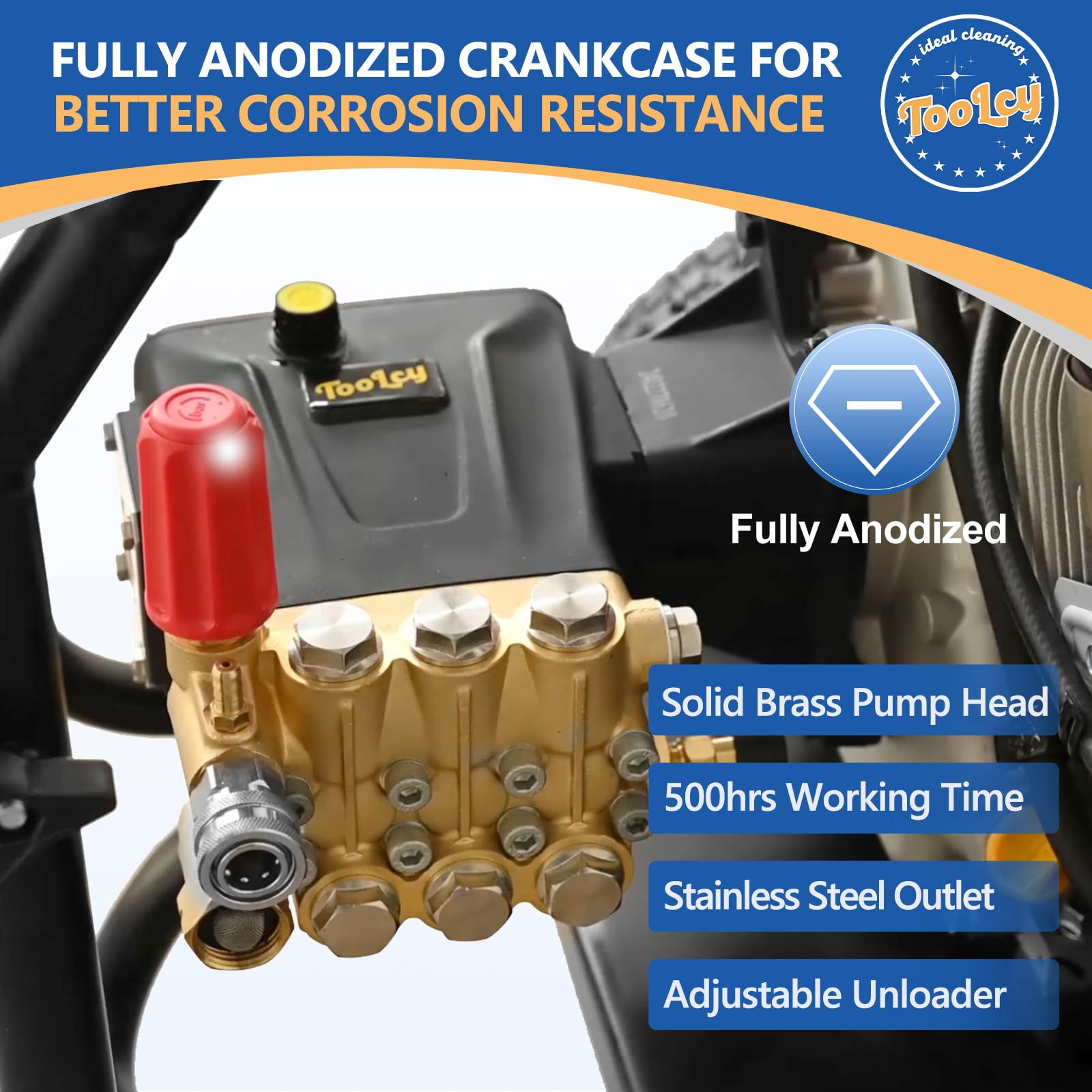 Toolcy 3-8in quick-connect outlet for fast accessory setup