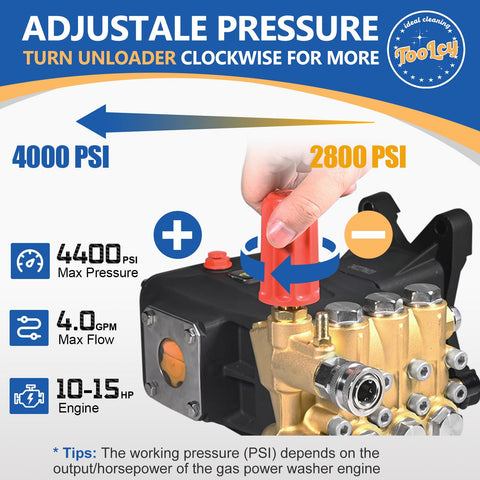 Toolcy pump head and crankcase brass anodized finish for durability