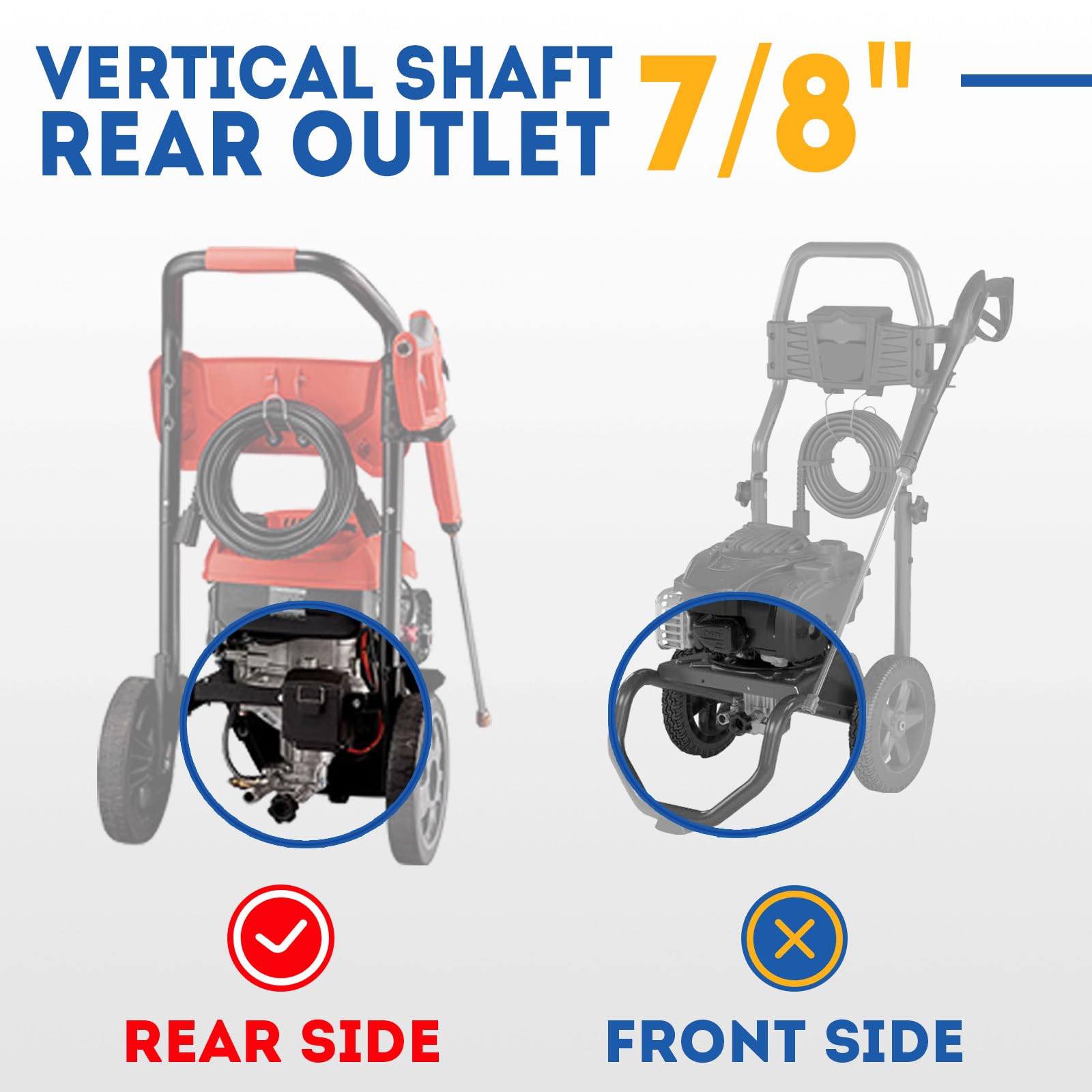 Toolcy rear inlet/outlet mounting label shows compatibility and specs