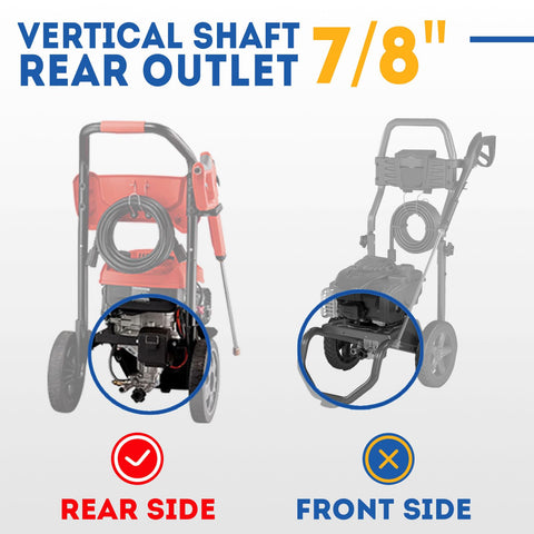 Toolcy rear inlet/outlet mounting label shows compatibility and specs