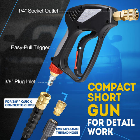 Safe red lock key prevents accidental trigger pull
