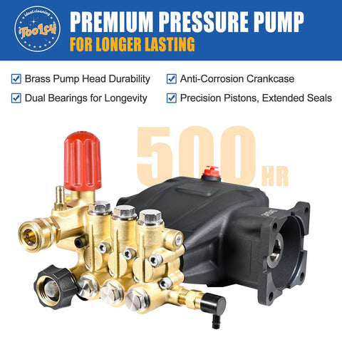 Toolcy 3/4 inch shaft connection designed for common horizontal power washers.