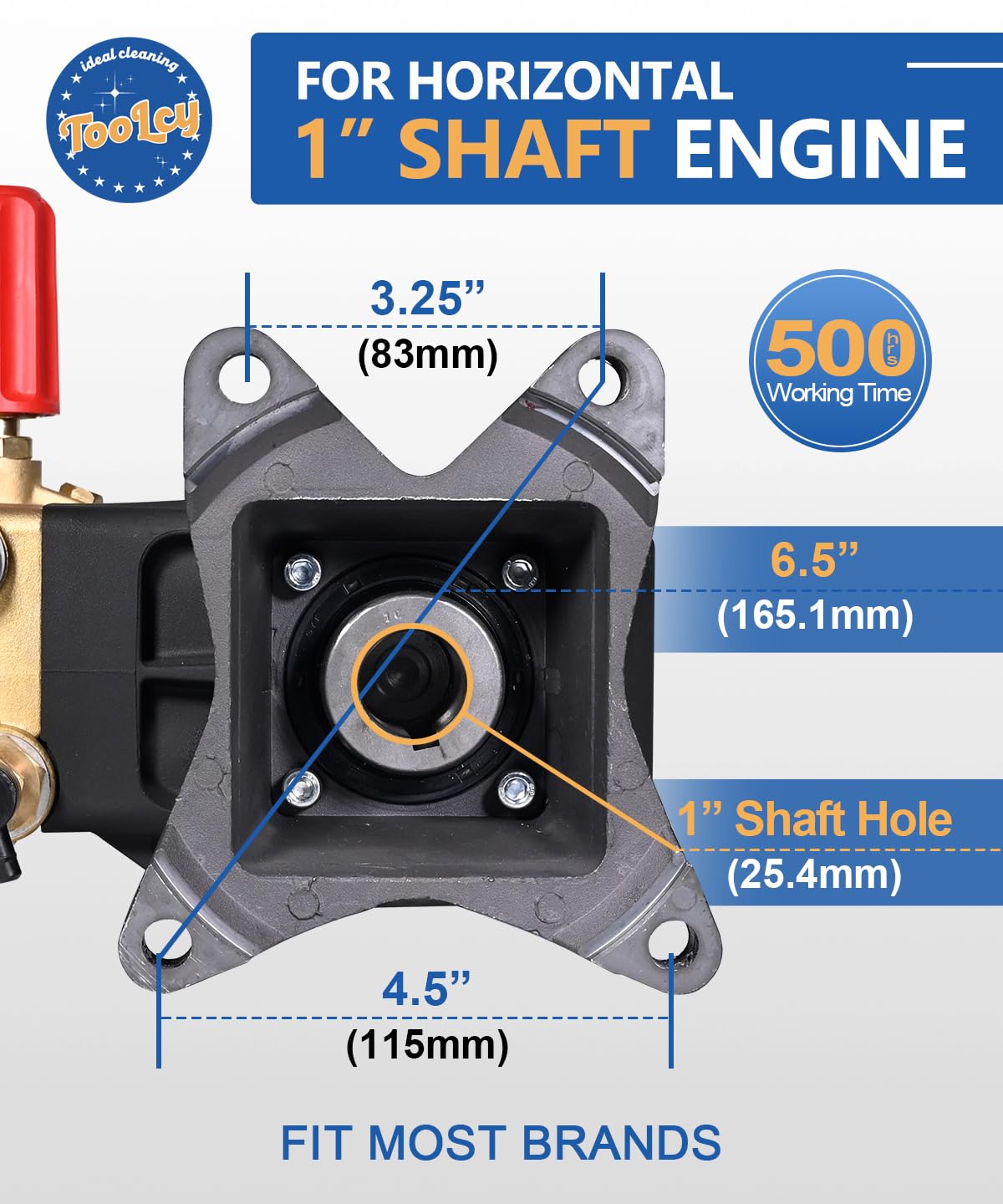 TOOLCY-triplex plunger design promotes smooth operation and long-lasting performance.