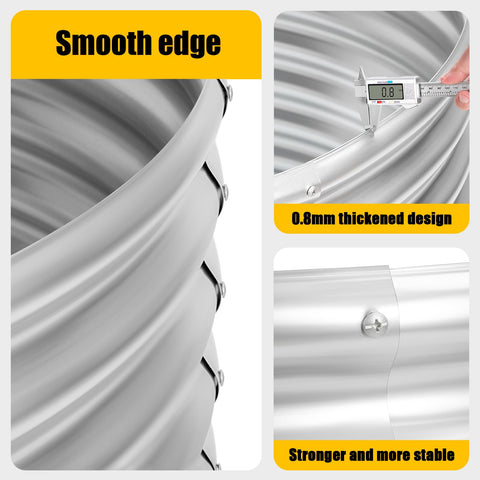 Toolterritary easy-assembly galvanized ring simplifies setup and cleanup.