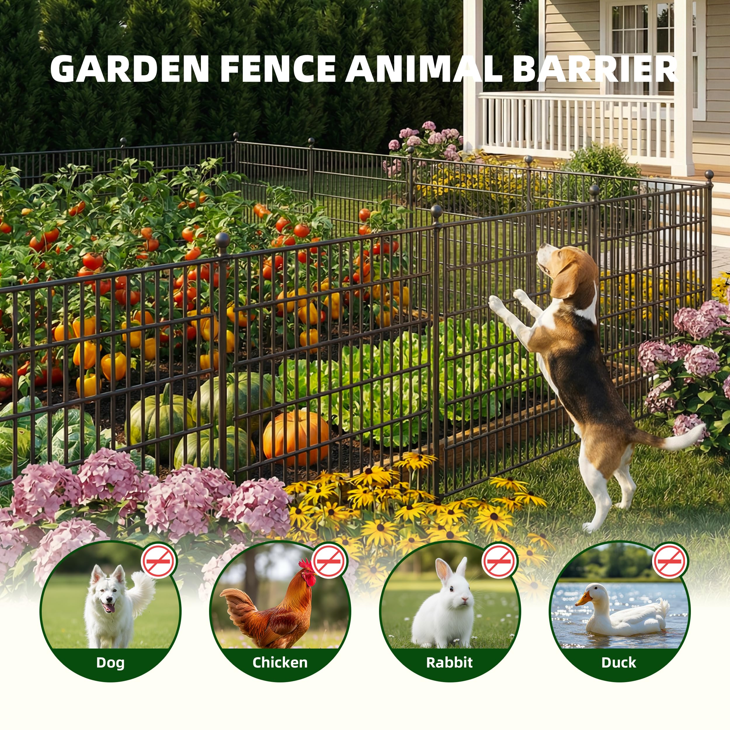 Toolterritary garden fence gate attachment demonstrates easy access control