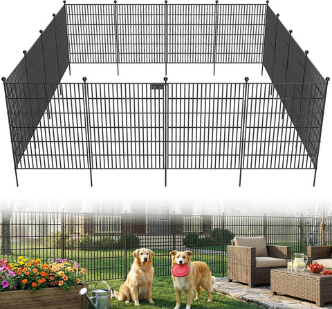 Toolterritary no-dig garden fence panel assembly shows quick DIY setup