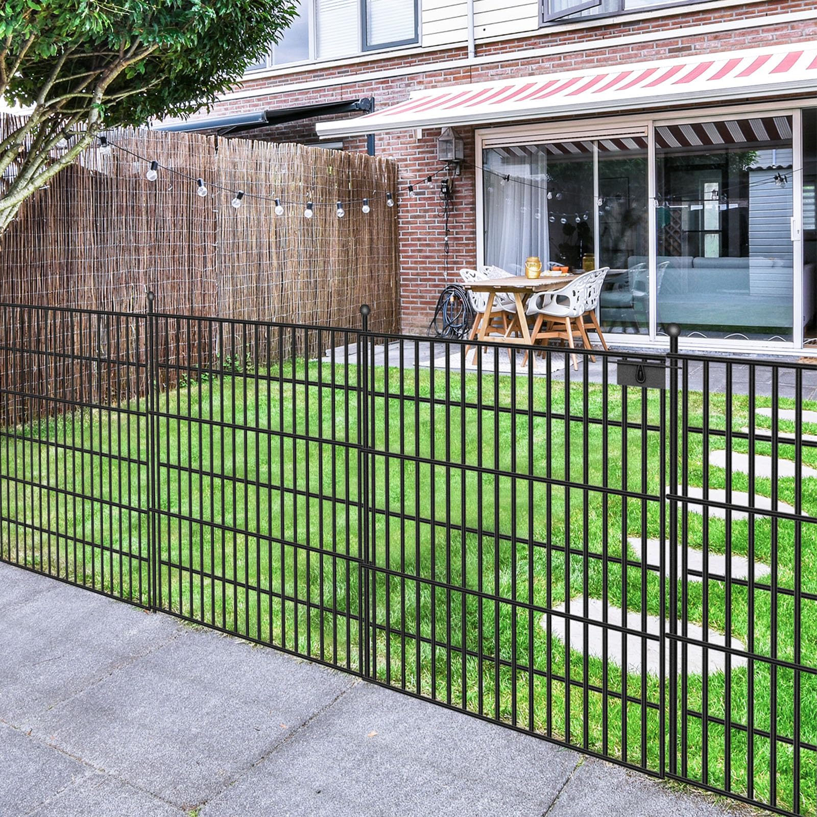 Toolterritary rustproof metal fence coating closeup reveals durable outdoor protection
